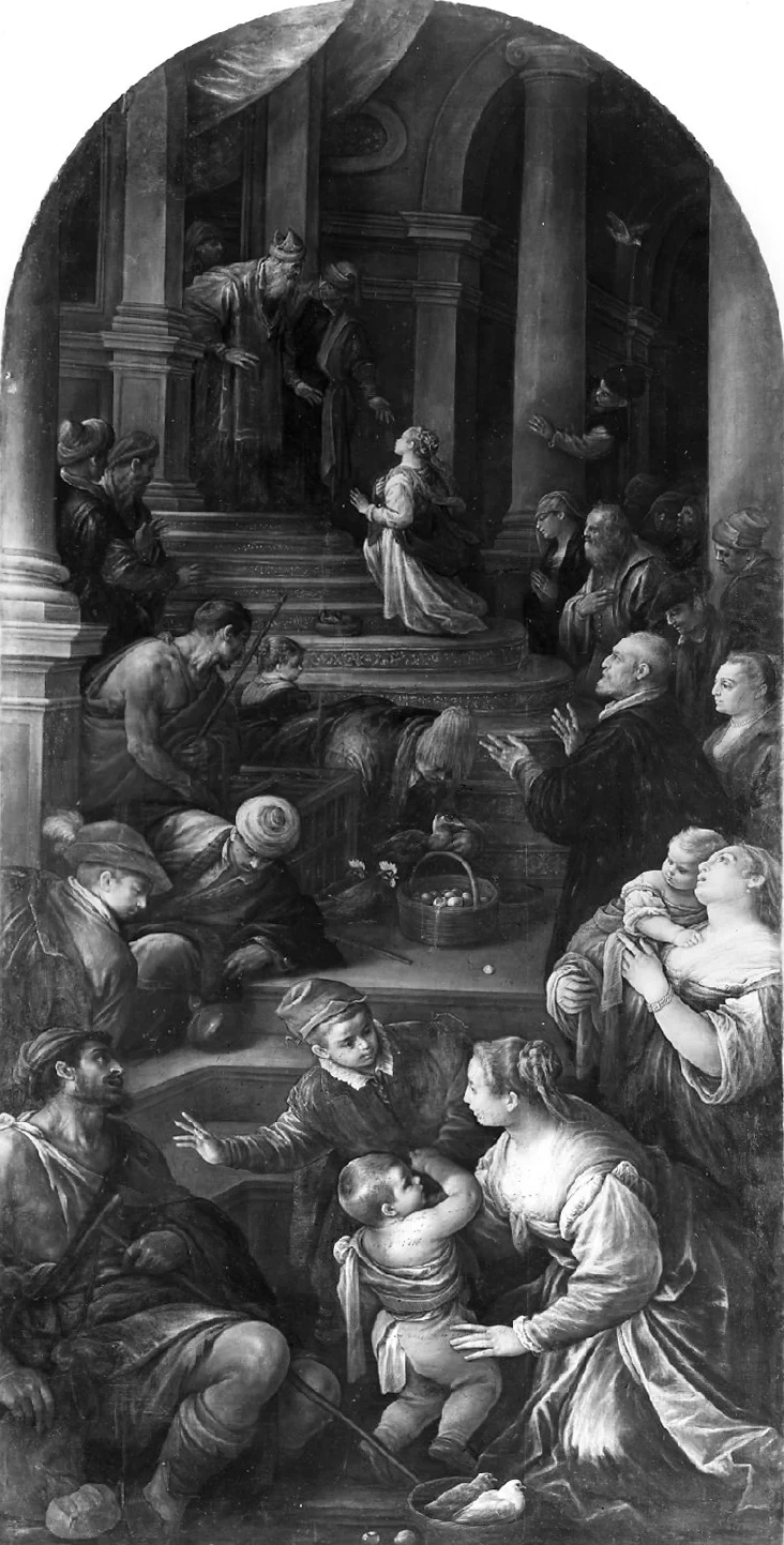  149-Leandro Dal Ponte, detto Bassano-presentazione di Maria Vergine al tempio - Chiesa di S. Maria della Presentazione, Venezia 